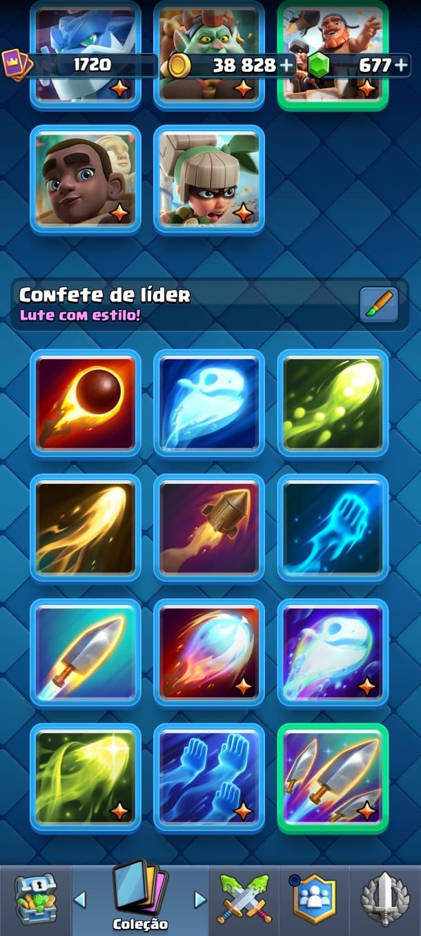 Conta de clash antiga e upada