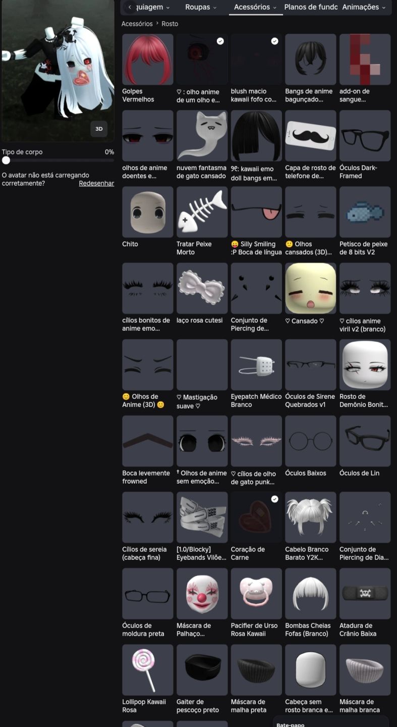 Conta Roblox High Tier | Cheia de Skins Emo/Y2K/Kawaii + Blox Fruits Sea 2 + MM2