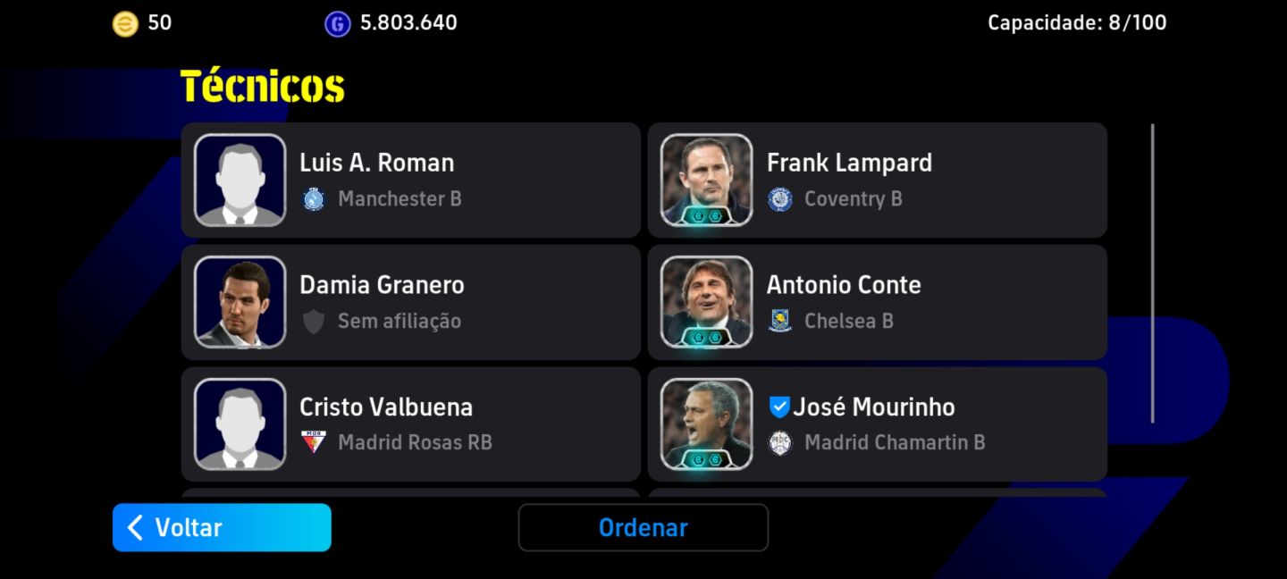 CONTA EFOOTBALL MOBILE !