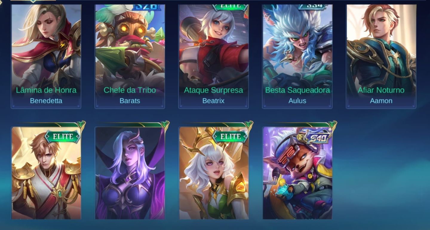 CONTA MLBB COM +7 ANOS DE HISTÓRIA | BORDAS EXCLUSIVAS & SKINS