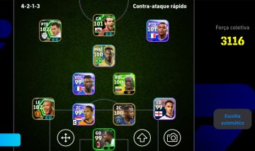 CONTA eFOOTBALL ENDGAME À VENDA - FORÇA COLETIVA 3116! (SÓ MÁQUINAS)