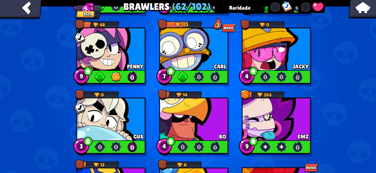 CONTA BRAWL STARS, SKINS LEGENDARIOD E ETC