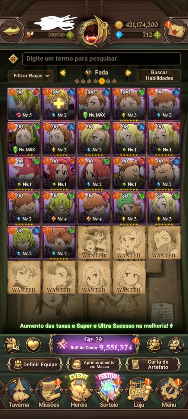 7DS GRAND CROSS, CONTA MAIS DE 9M BOX, EMD GAME