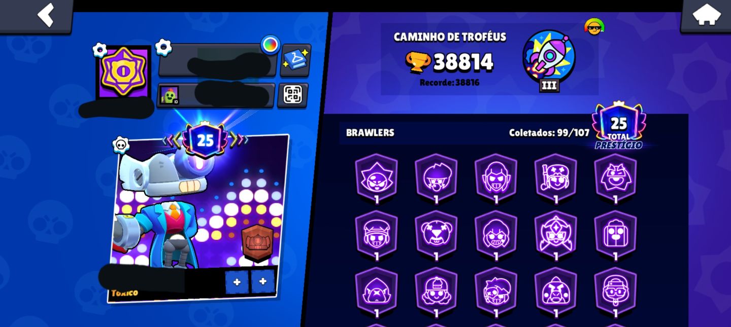Brawl Stars | 38K Troféus | Conta 2019 | Skins Raras, Míticas e Lendárias