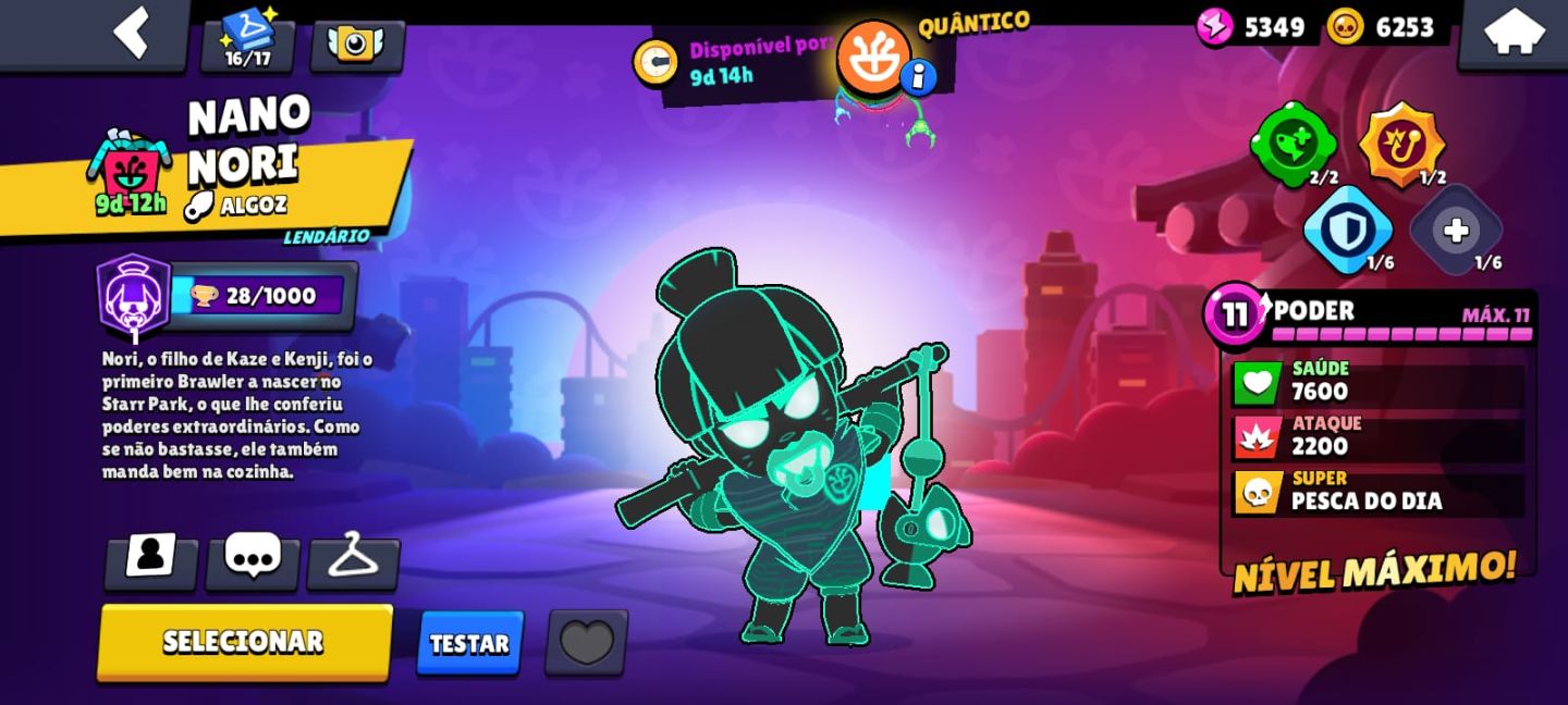 CONTA TOP BRAWL STARS / 42.5K TROFÉUS / 102 BRAWLERS / NORI PODER 11 + SKIN