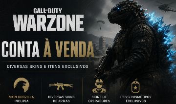 Conta Warzone com Skin Godzilla e Outras Skins Exclusivas