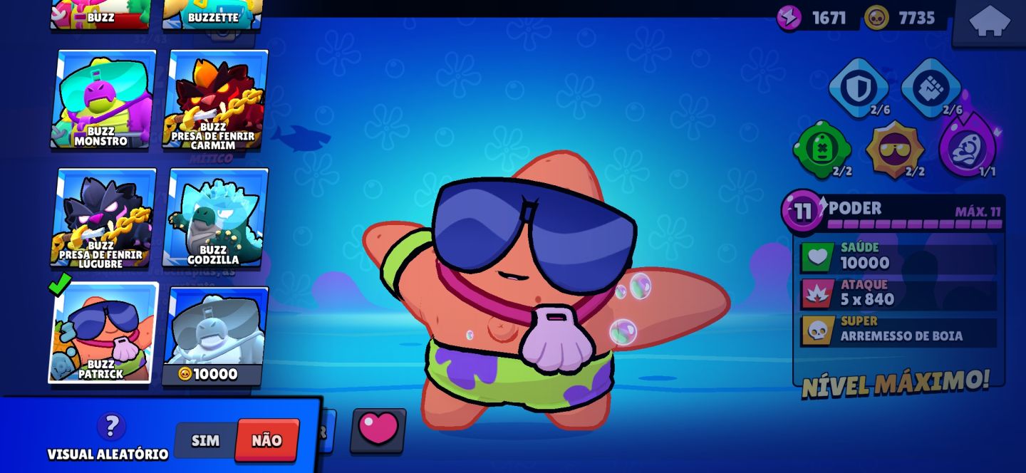 CONTA BRAWL STARS TOP