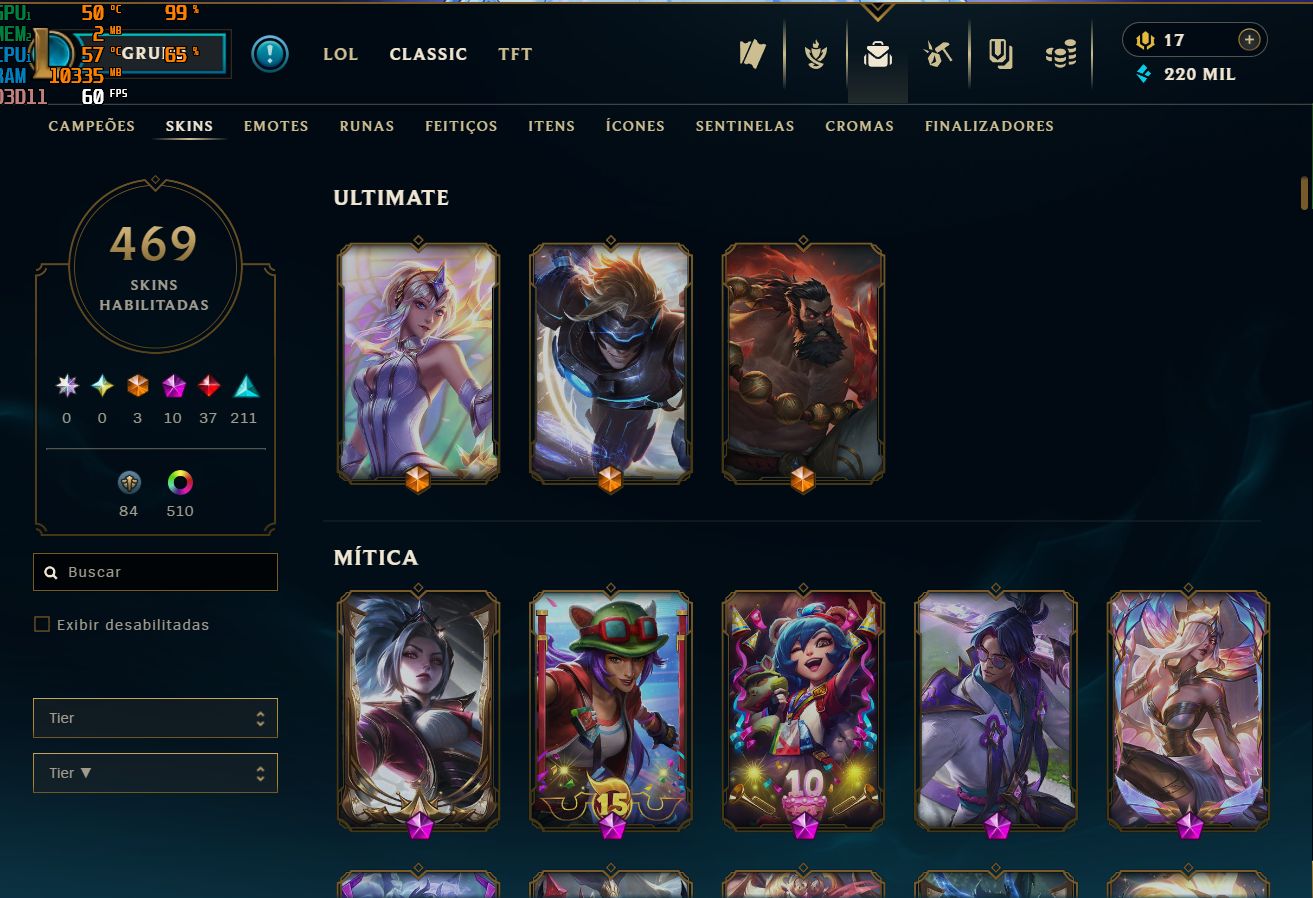 Conta LoL Esmeralda 4 Solo Duo