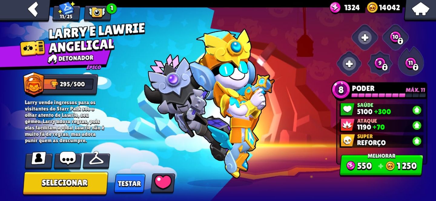 CONTA BRAWL STARS TOP! Vários Brawlers Max, Skins Lendárias & Épicas