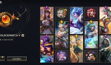 CONTA DE LOL COM GWEN ROSA DE CRISTAL PRESTÍGIO