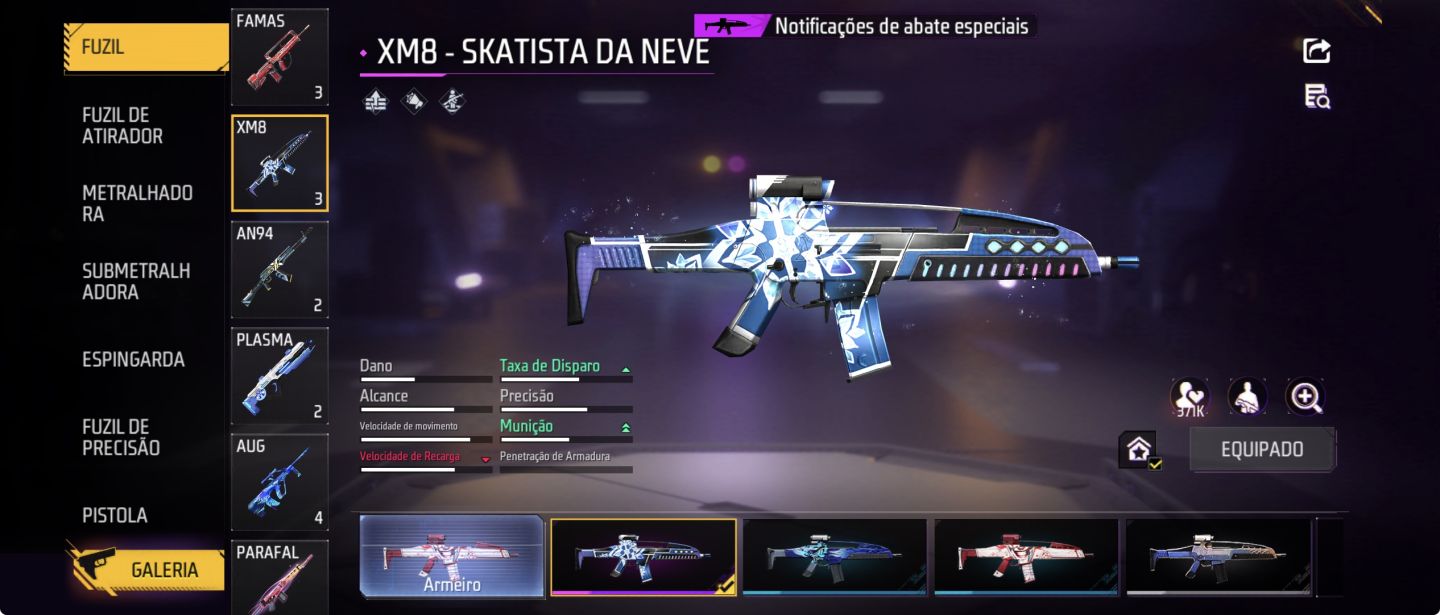 CONTA FREE FIRE [169 PEITAS] CALÇA ANGELICAL VERMELHA | UMP ROXA | DUNK MASTER