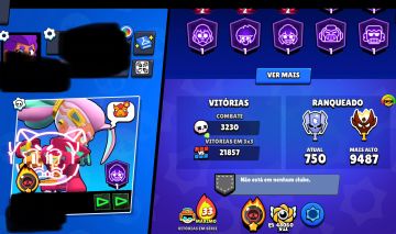 CONTA DE BRAWL STARS COM MUITAS SKINS RARAS