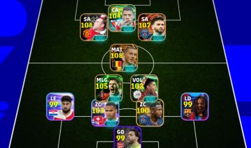 CONTA DE EFOOTBALL 3195 DE FORÇA COLETIVA COM HAZARD BIG TIME 109 E KVARA 107