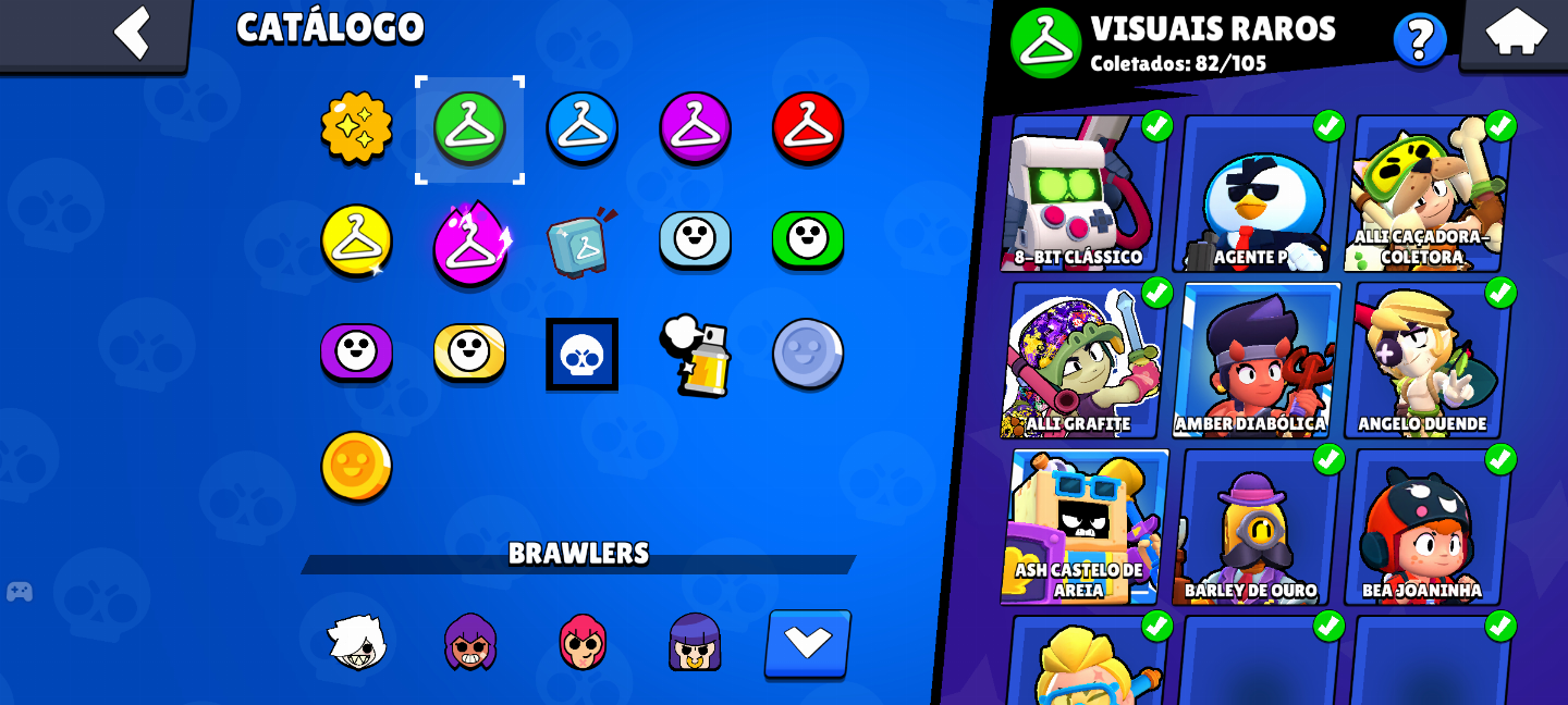 Conta Brawl 35k k troféus 105 brawlers e mais de 300 Skins!