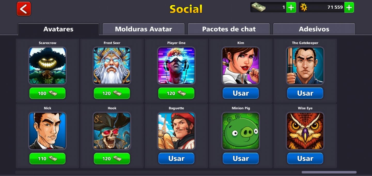 Conta 8 Ball Pool + AVATAR NIVEL 29