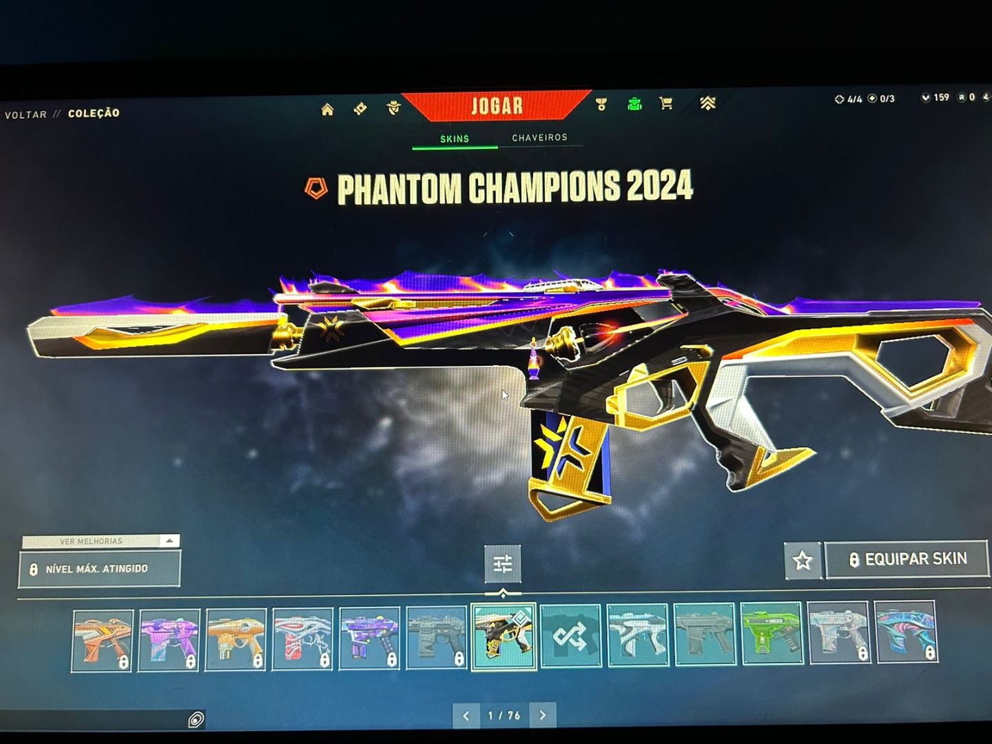 CONTA NÍVEL 109 CONTENDO SKINS