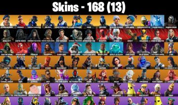 CONTA FORTNITE COM ROYALE BOMBER, MIDAS, 2.150 V-BUCKS E 168 SKINS