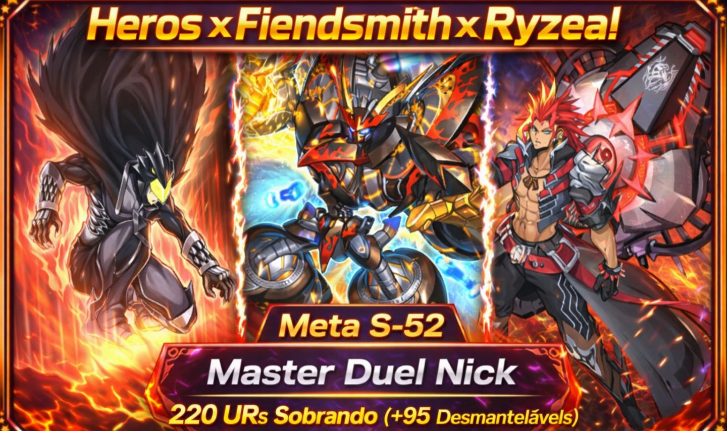 Master Duel Conta Deck Heros x Fiendsmith x Ryzeal Meta S-52(Entrega Automática)