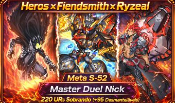 Master Duel Conta Deck Heros x Fiendsmith x Ryzeal Meta S-52(Entrega Automática)