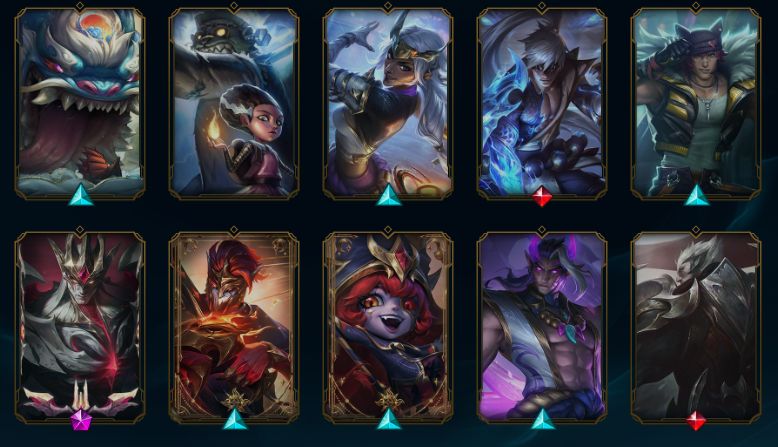 Conta LOL com 72 skins habilitadas / mercado noturno / lvl 72 / prata 1 / 443 RP