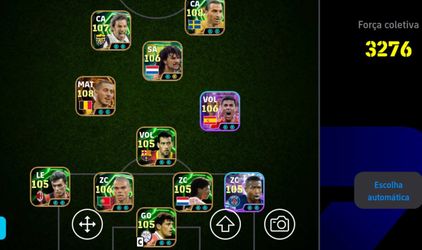 CONTA DE EFOOTBALL COM BALE, NOVO GULLIT, HAZARD BIGTIME