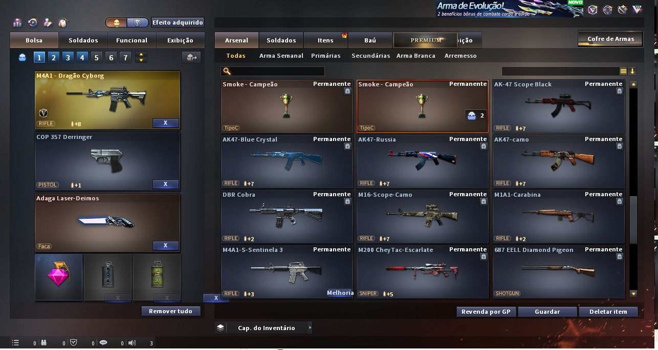 CONTA CROSS FIRE COM 5 VIPS e varias variantes de vip e varias MN