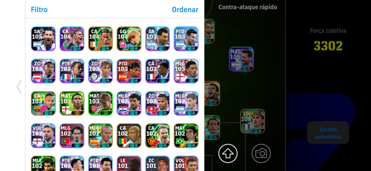 Conta Efootball com 3302 max de força!