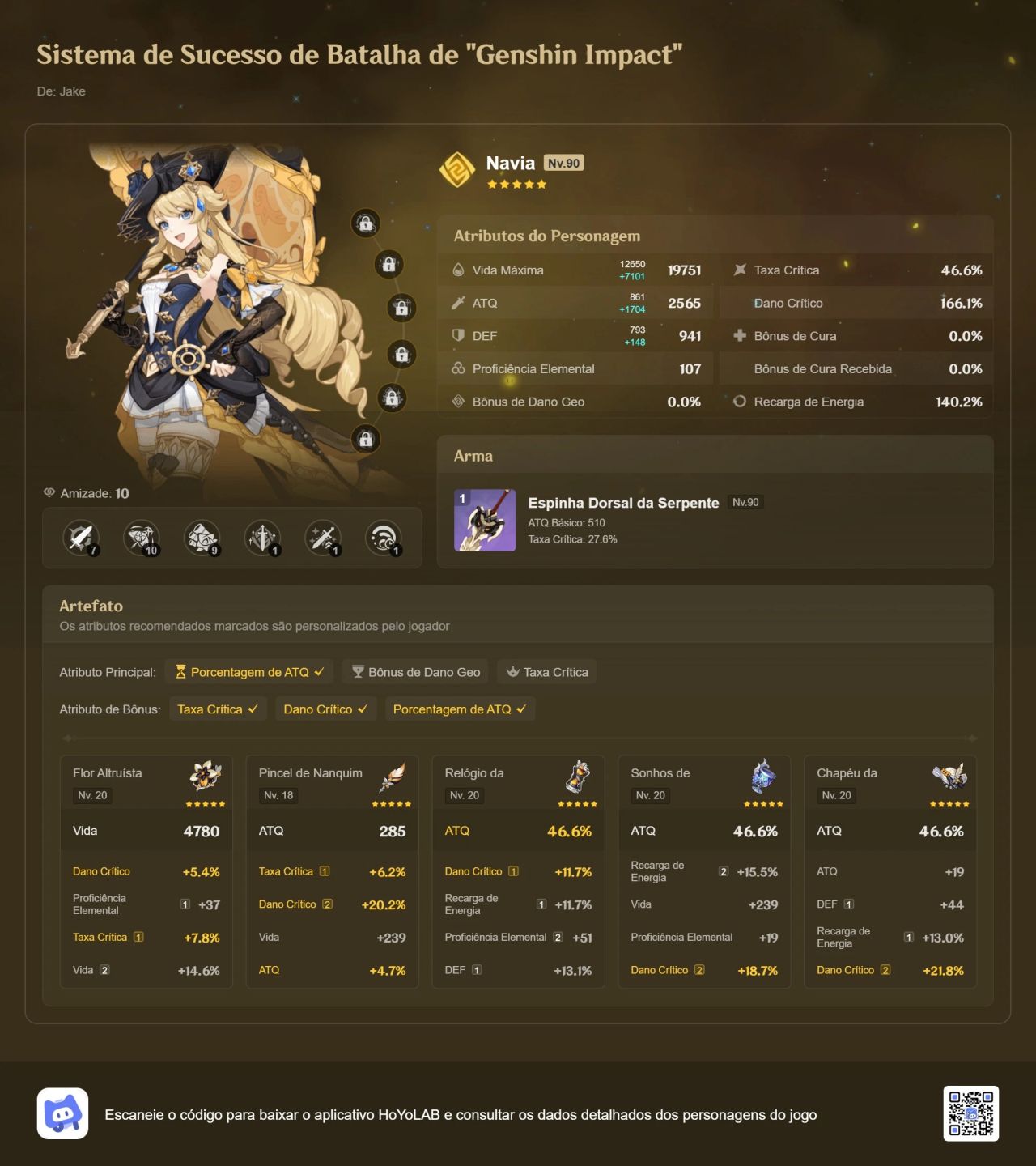 CONTA GENSHIN IMPACT - América / AR 56