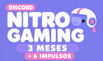 DISCORD NITRO GAMING 3 MESES + 6 BOOST | ENTREGA AUTOMÁTICA