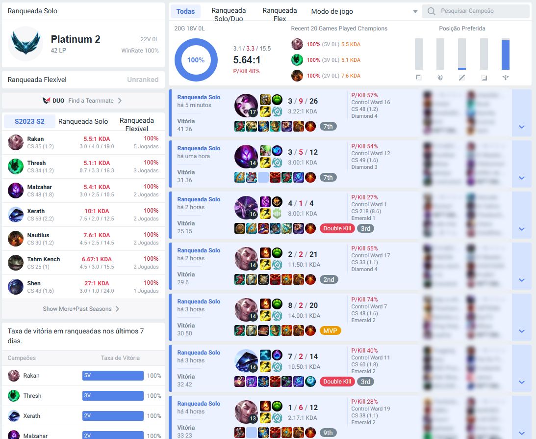 VITÓRIA/JOGO DUO | TODOS OS ELOS | ELO/DUOBOOST [LEAGUE OF LEGENDS]
