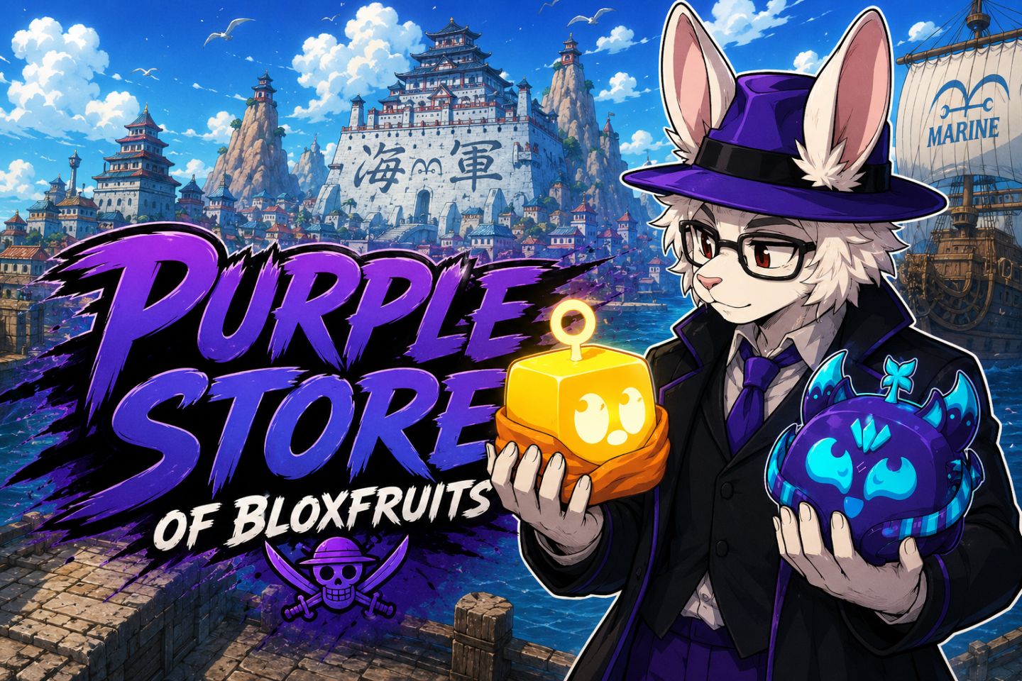 Purple Store: Loja de Frutas do Blox Fruit!