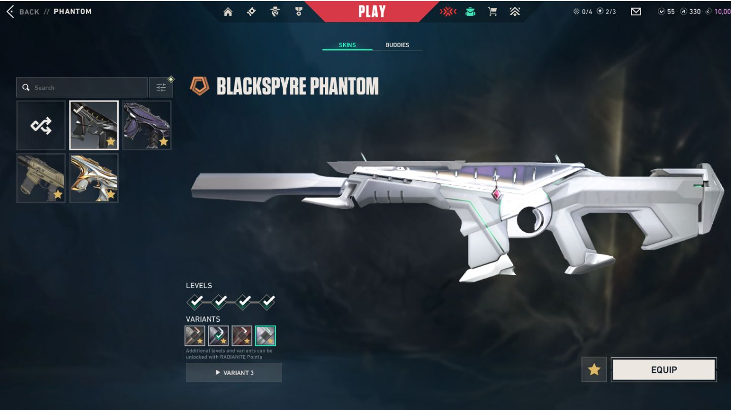 Conta valorant imortal com várias skins (54 skins)