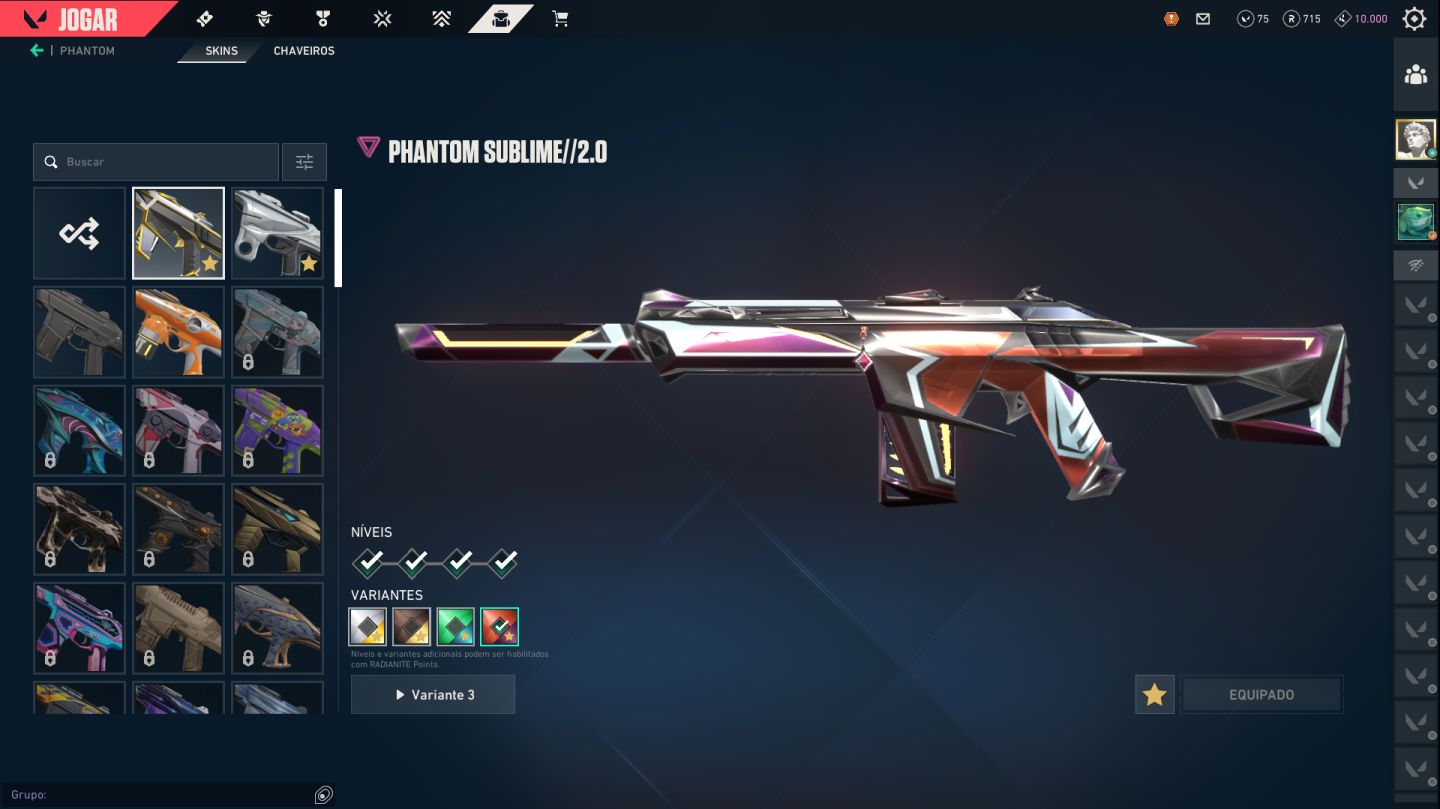 VALORANT | RIOT BUDDY RARO + SKINS + LEVEL 295 | aceito propostas razoáveis!