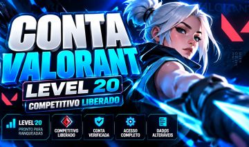 CONTA VALORANT SMURF LEVEL 20 | COMP LIBERADO | CONTA VERIFICADA