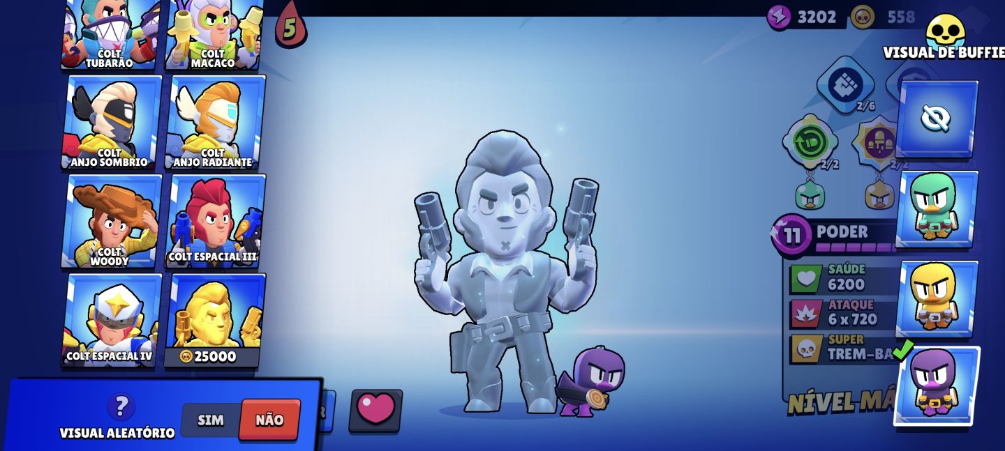 CONTA BRABA DE BRAWL STARS 70K TROFÉU, TODOS BRAWLERS