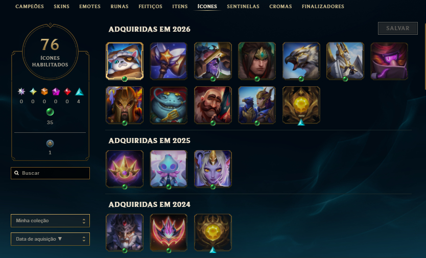 CONTA PLATINA +30 -10 PDL COM SKIN DO YASUO, NAAFIRI, AATROX, +20SKINS HANDLVL