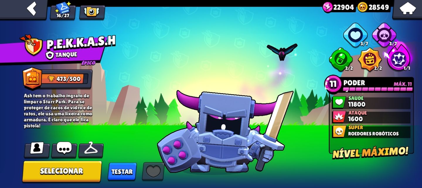 Conta de brawl stars de 2021 com diversos itens