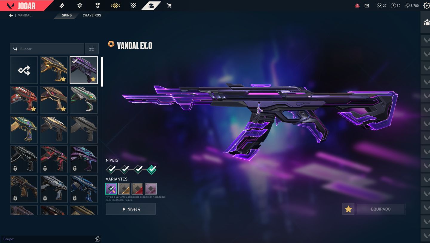 Conta de vava perfeita cheia de skins (1.5K+)