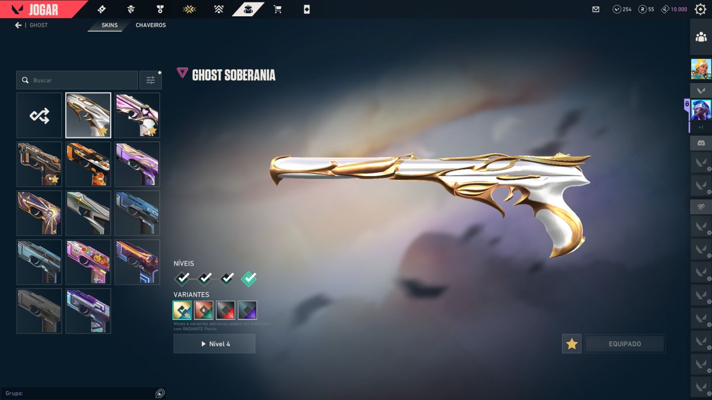 Conta boa com vários pacotes de skins, Único dono +4k gastos