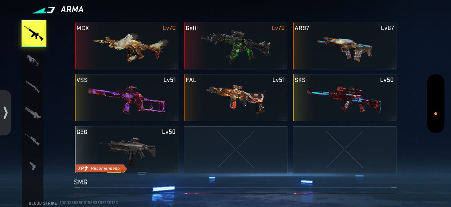 Conta nível 50, com várias armas evos e eternas!!!