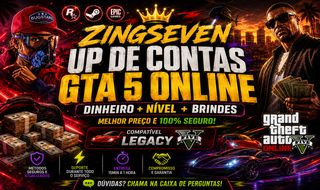 UP GTA V ONLINE PC | Dinheiro, Nível, Trajes e Desbloqueios + Brindes