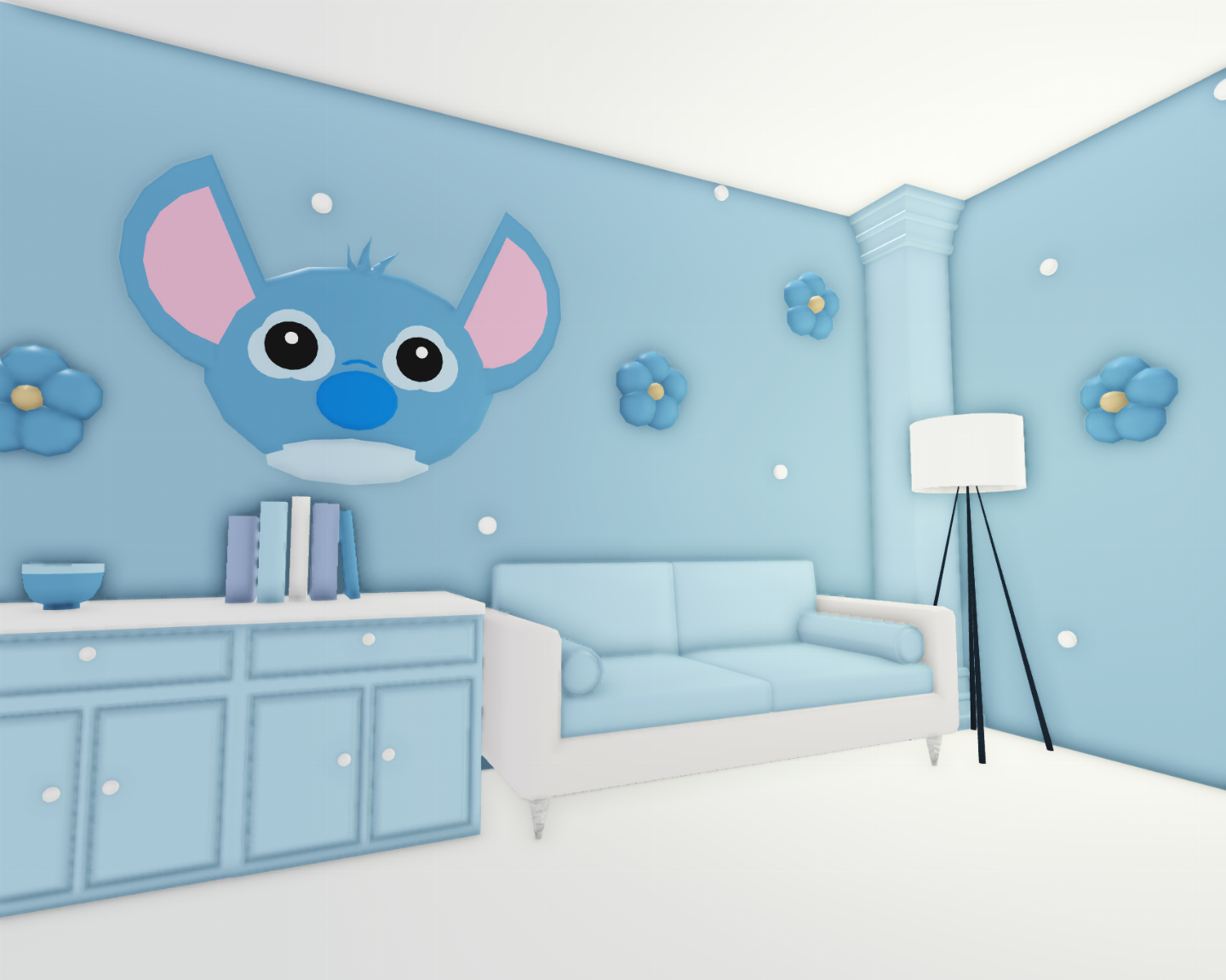 Casa Tiny Preppy (Decorada Stitch) no Adoptme!