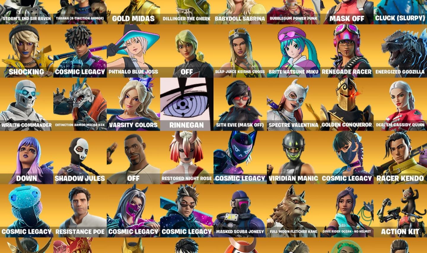 Conta +6 anos de fortnite com passe midas e mt mais, focada em emotes icones