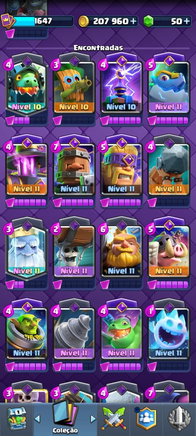 CONTA CLASH ROYALE 13.000 TROFÉUS