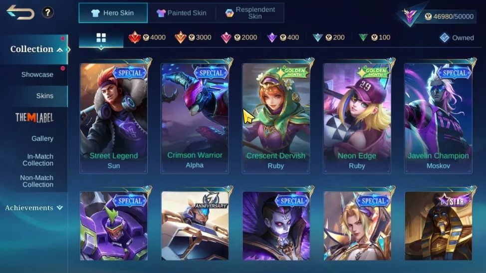 232 SKINS - FULL EMBLEMAS - FULL HEROIS