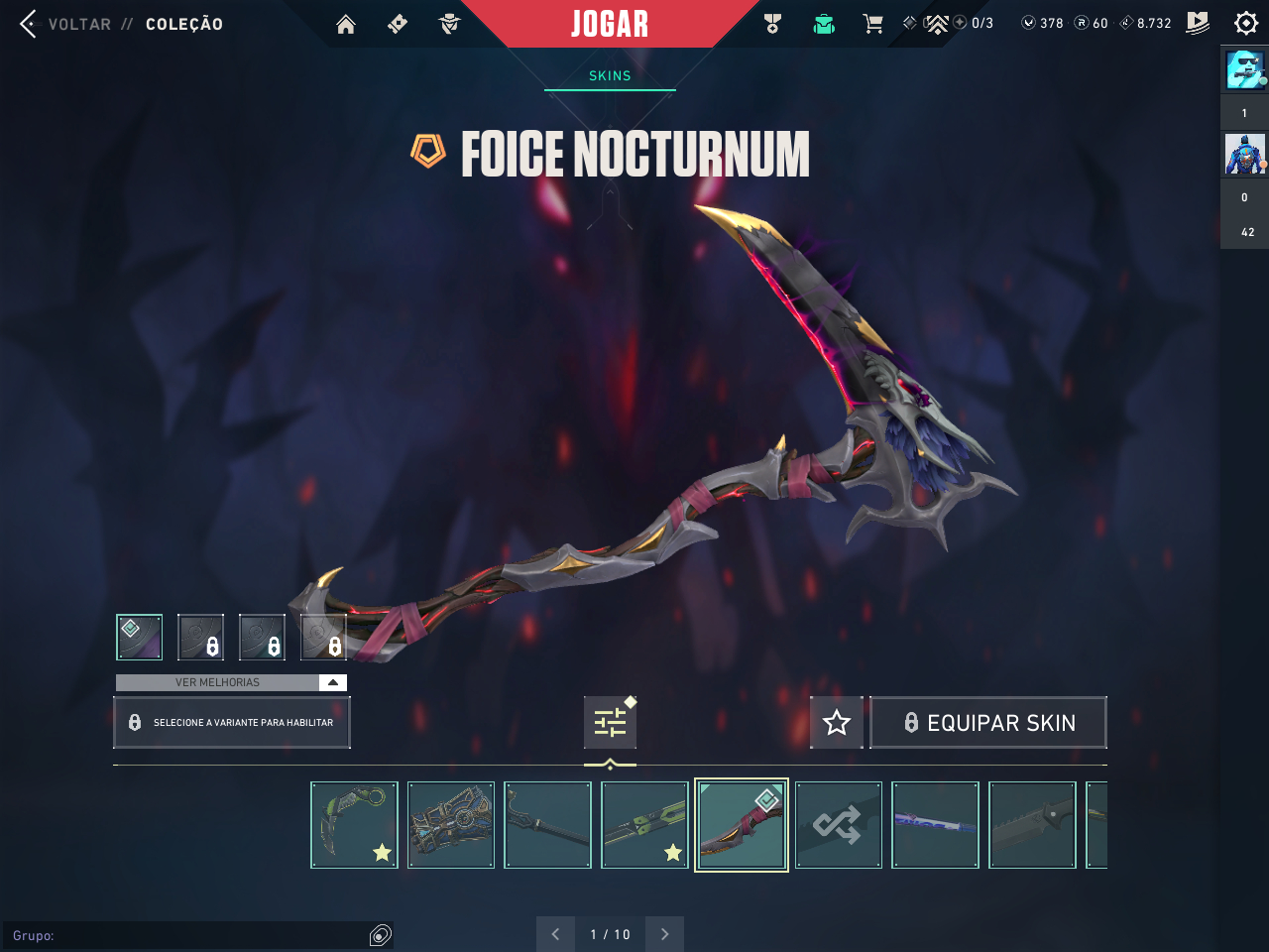 Conta Dima 1 com varias skins