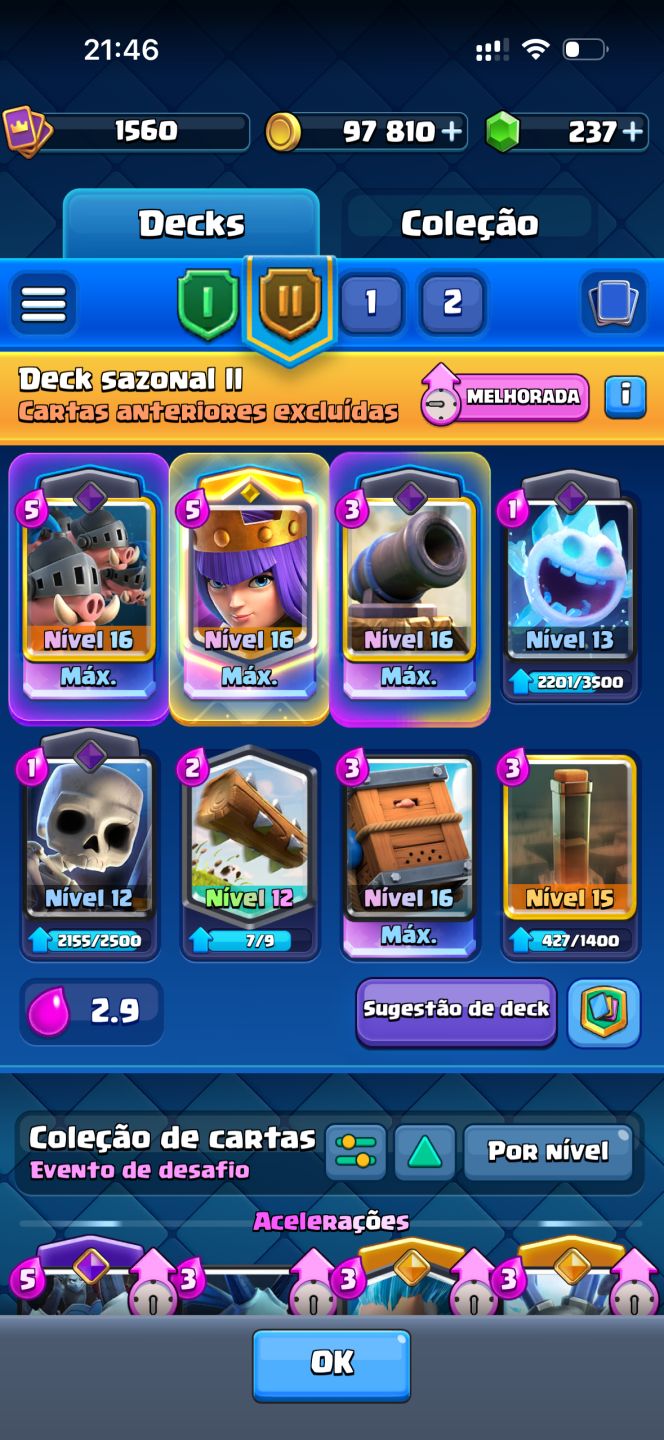 CONTA CLASH ROYALE FORTE / COMPLETA