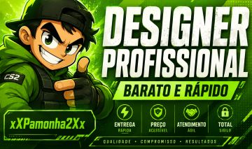 DESIGN PROFISSIONAL BARATO! (LOGO, BANNER, ANÚNCIO, THUMBNAIL, CARTOON)