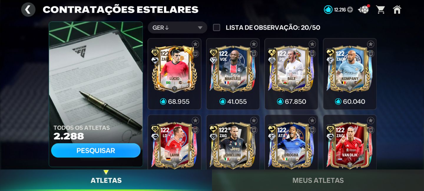 Conta ger 126 upada FC Champions nível 60 FC mobile