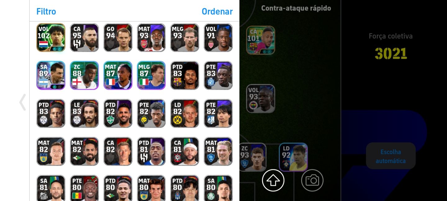 CONTA EFOOTBALL TOP PRA INICIAR